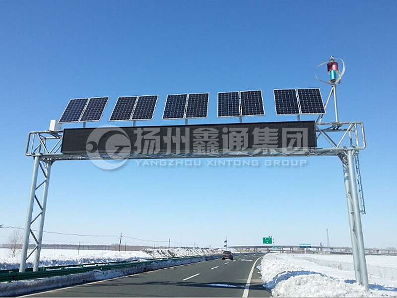 LMJ-012，桁架式情報(bào)板門架，情報(bào)板龍門架