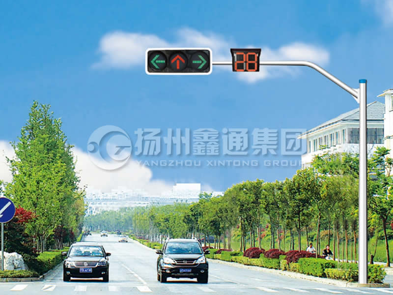 XHDG-008，八棱彎臂信號燈桿