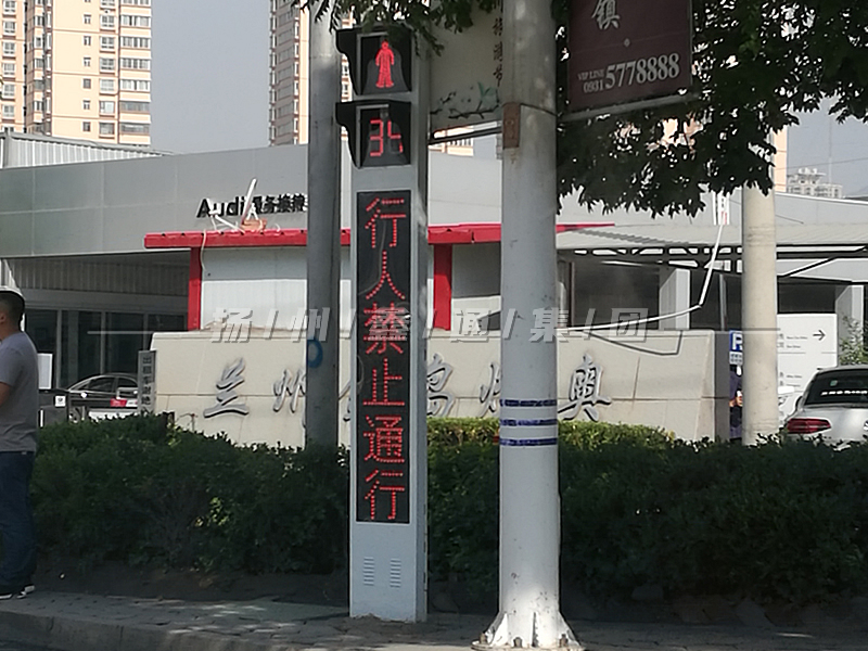 YTH302-8L-RX，一體化帶屏人行燈